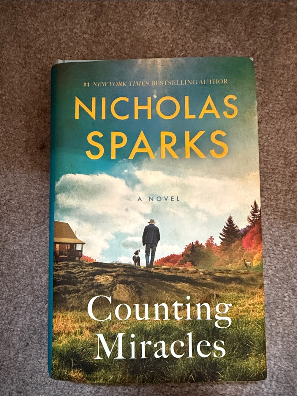 Nicholas Sparks "Counting Miracles" Hardcover - Teal/Green Cover